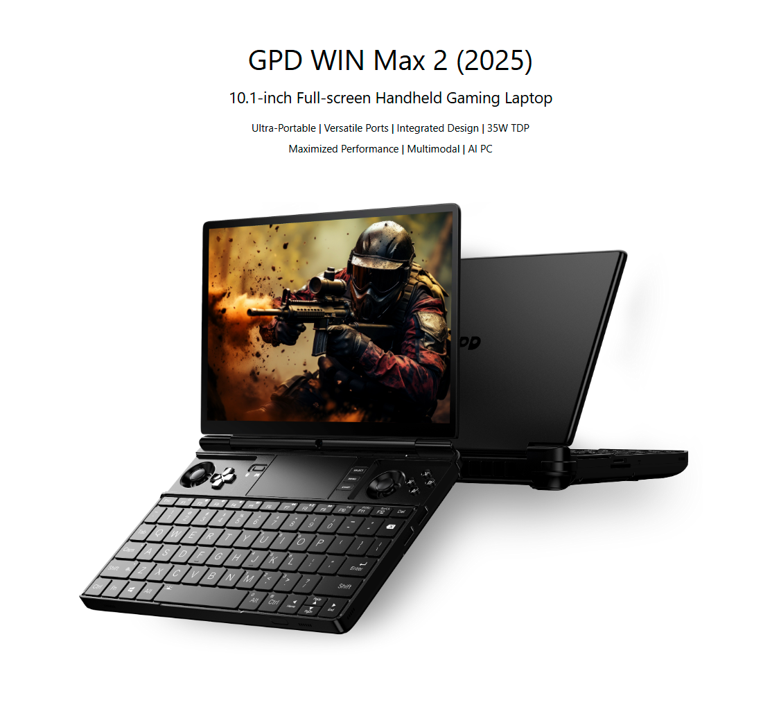 gpd win max 2 2025 pocket mini pc handheld gaming game device