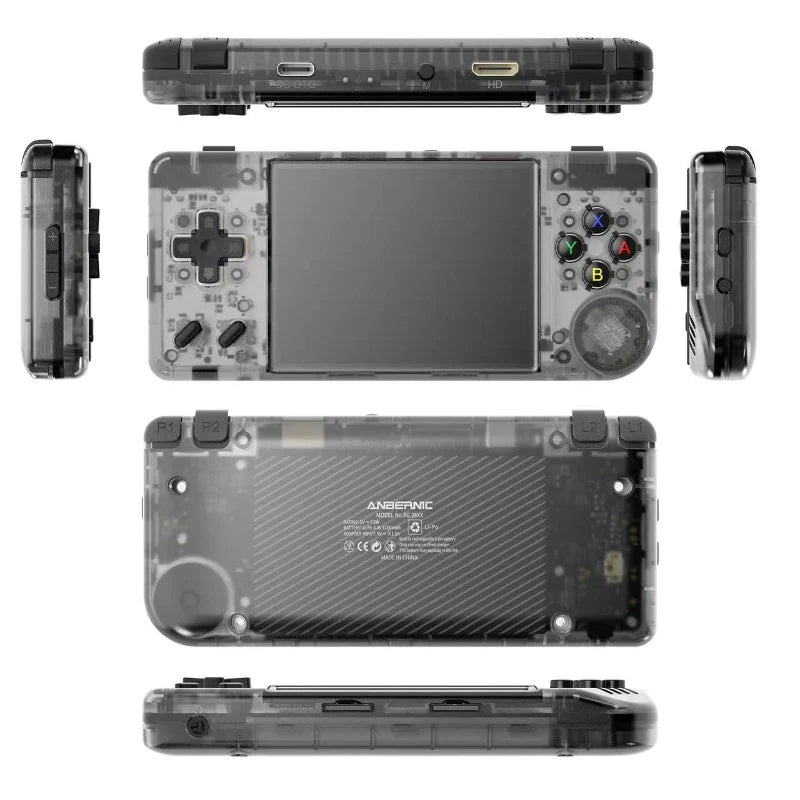 anbernic rg28xx pocket handheld gaming device game black