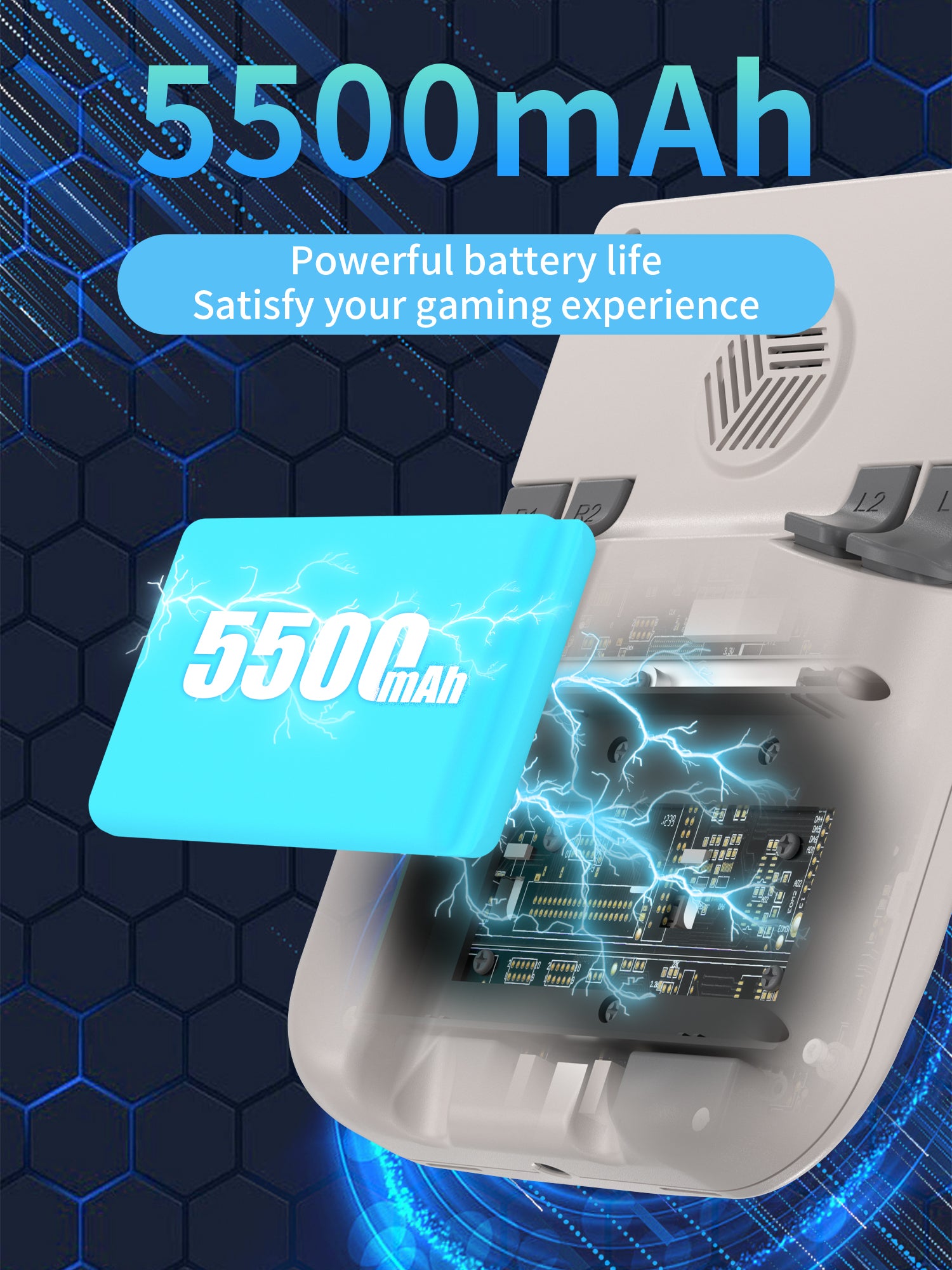anbernic rg405v pocket handheld gaming device game emulator rom 5500 mah battery
