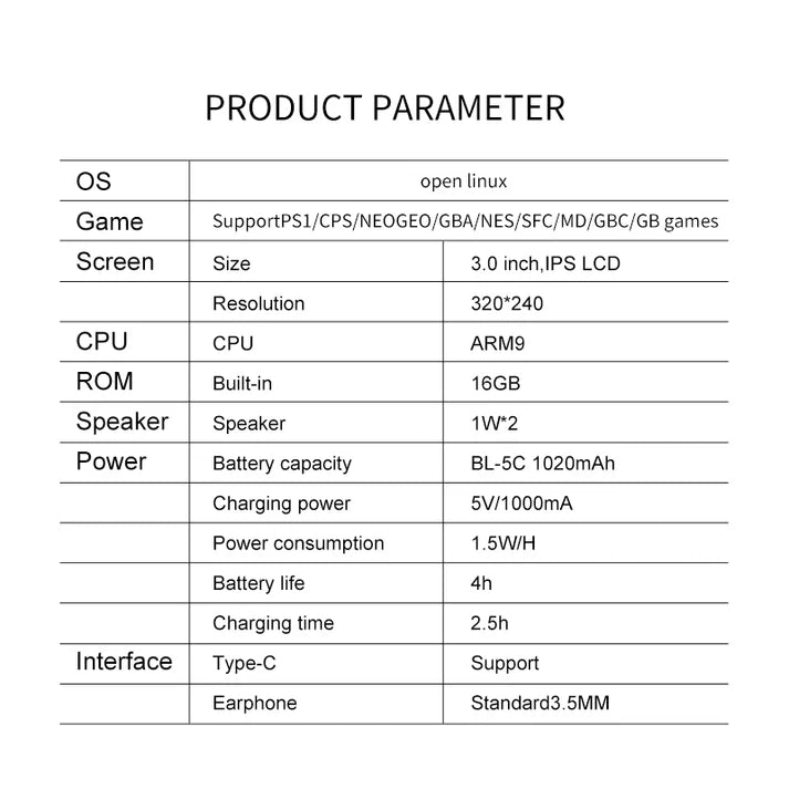 PowKiddy V90 retro pocket clamshell game gaming device emulator