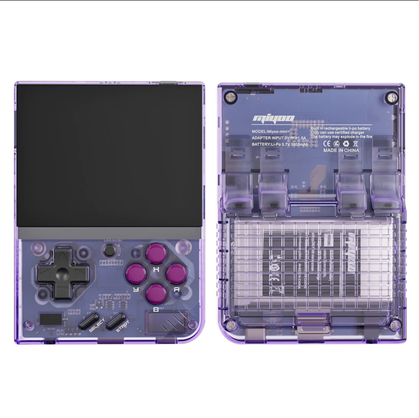 Miyoo Mini Plus retro pocket gaming device emulator rom gameboy purple