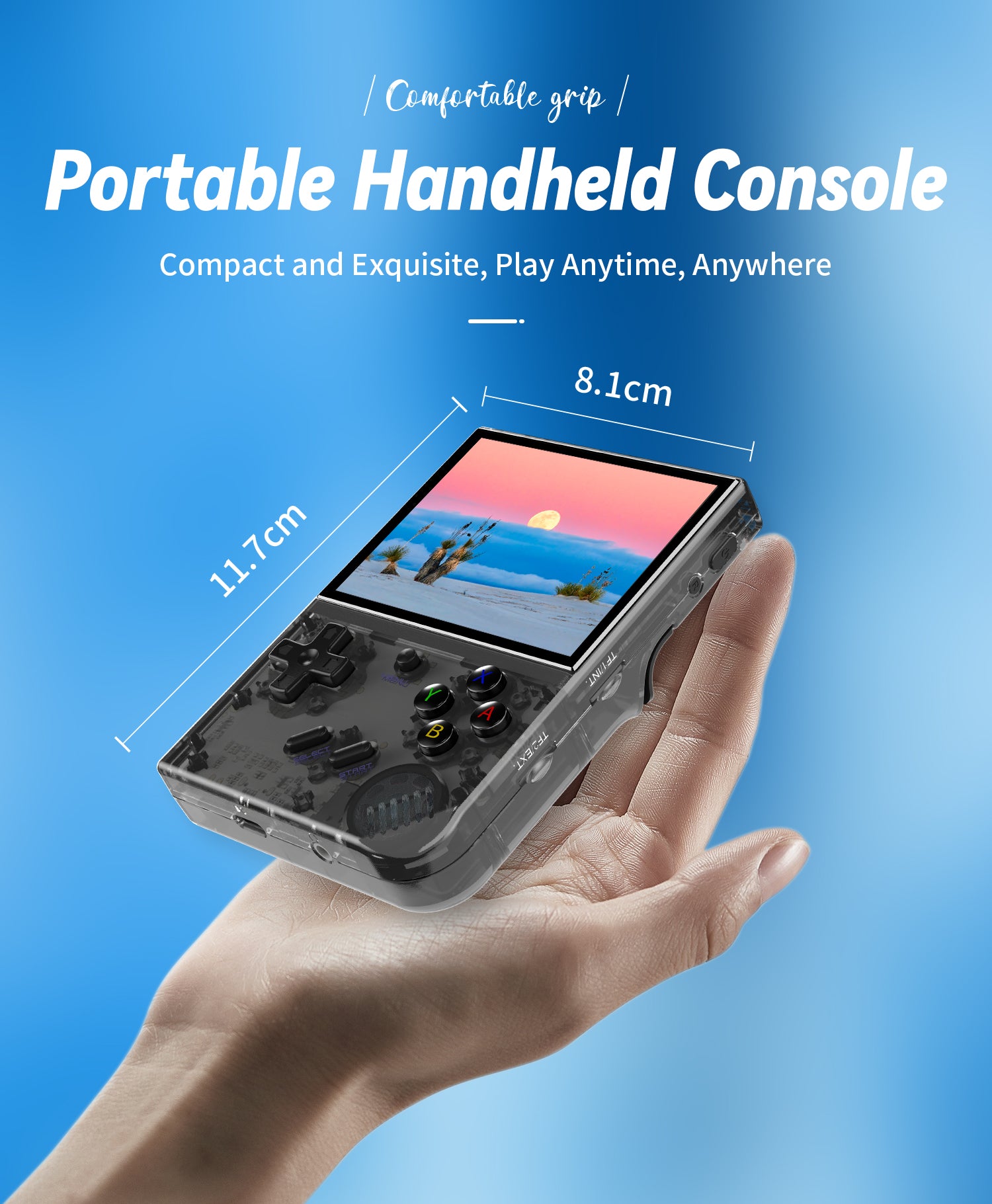 anbernic rg35xx plus pocket handheld gaming device game emulator rom