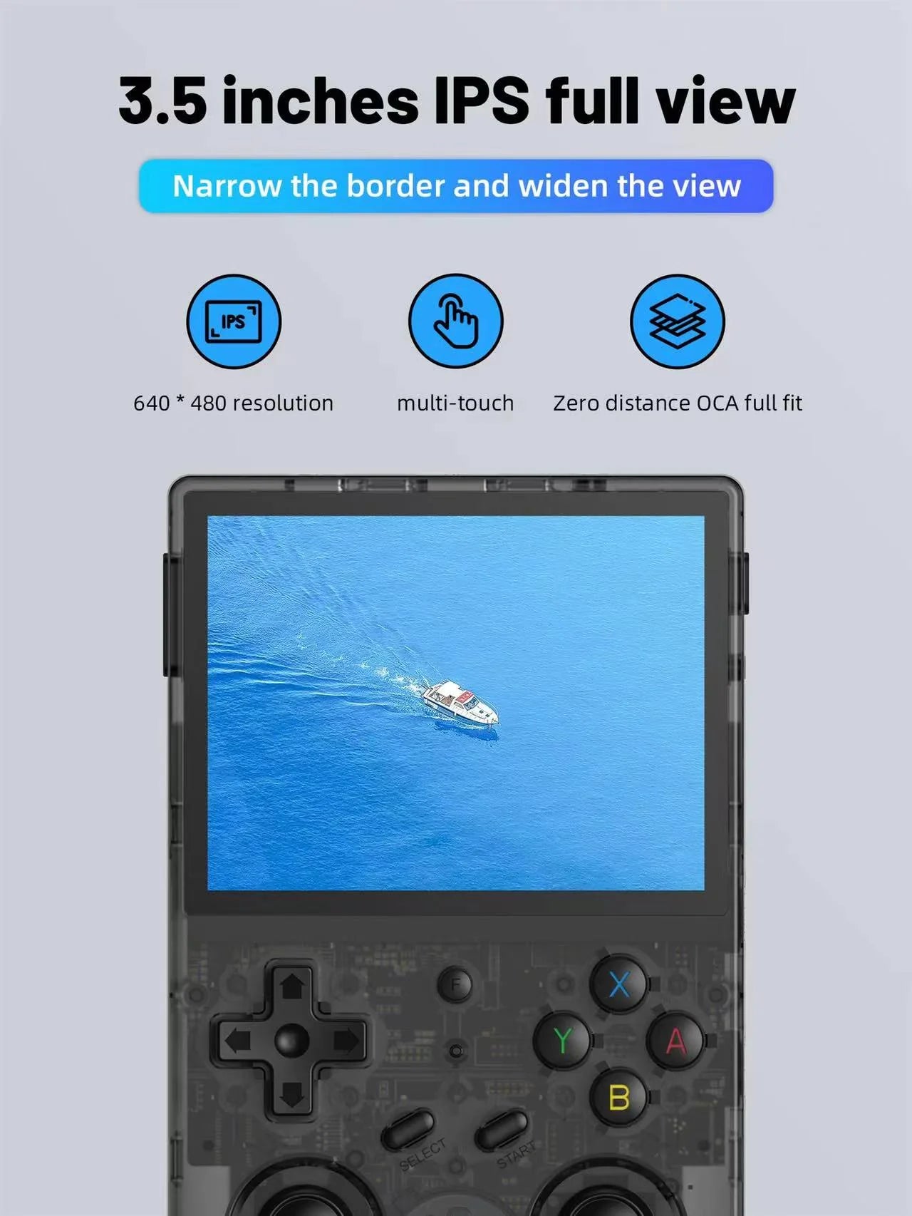 anbernic rg353v pocket handheld gaming device game emulator rom ips