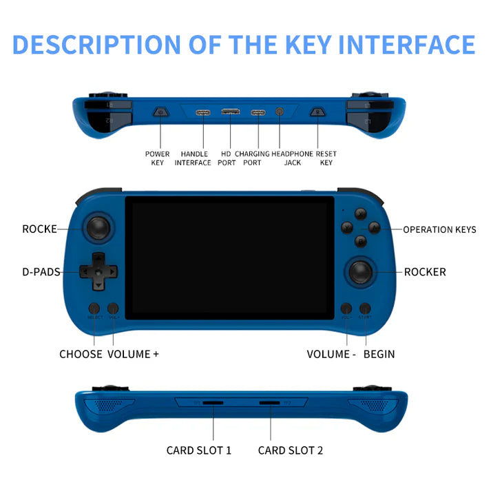 PowKiddy X55 retro handheld game gaming emulator device 